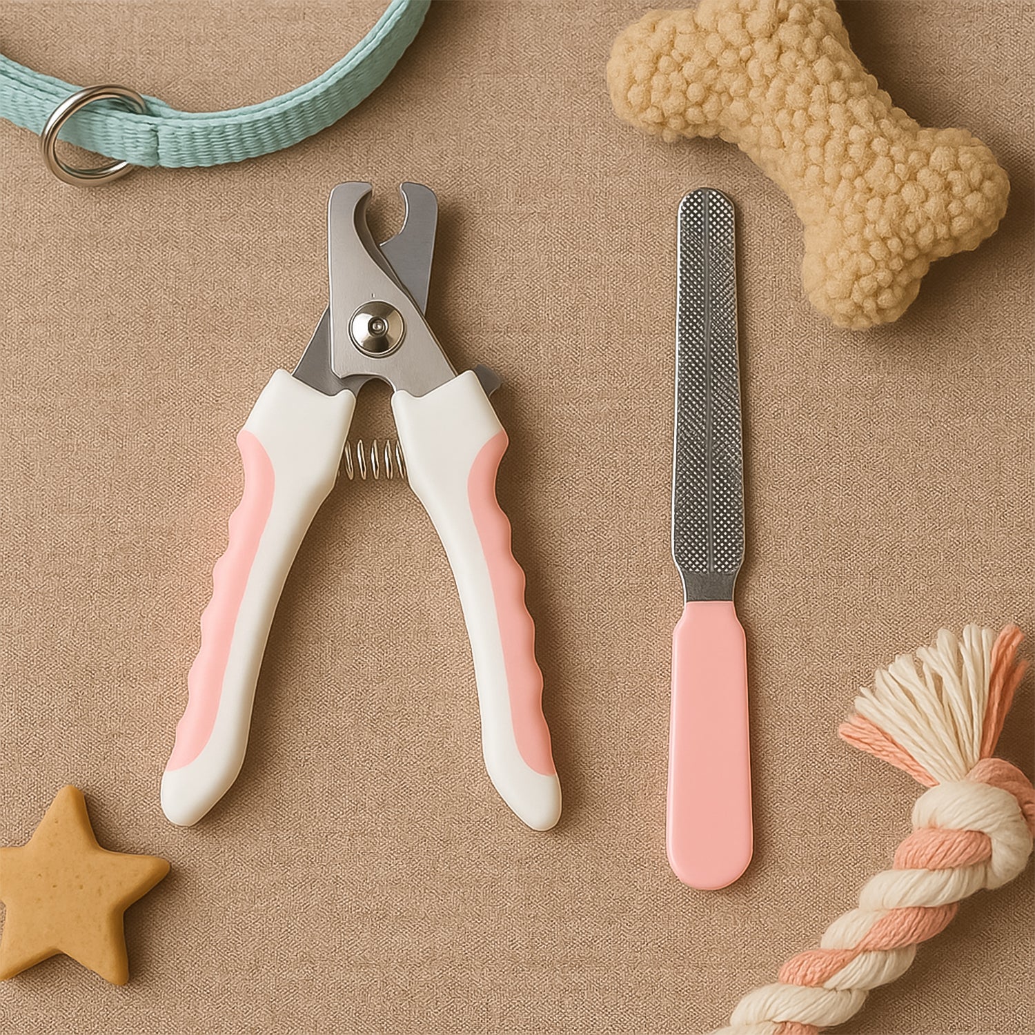Pet Nail Clipper and Nail File Grooming Kit for Dogs and Cats (Mix Color / 2 Pc) Pet Nail Clipper and Nail File Grooming Kit for Dogs and Cats (Mix Color / 2 Pc)